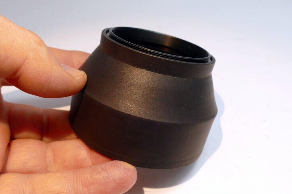 52mm Lens Hood Shade rubber threaded screw in for 50mm 135mm normal telephoto