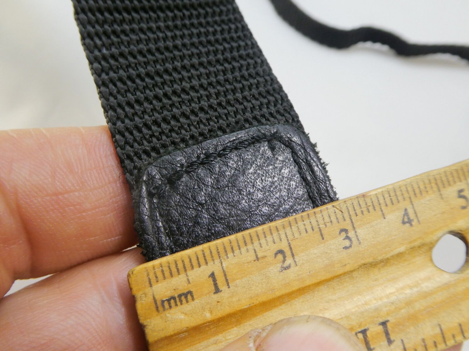 2cm wide Black Neck Shoulder Strap for cameras missing buckles and plastic loops