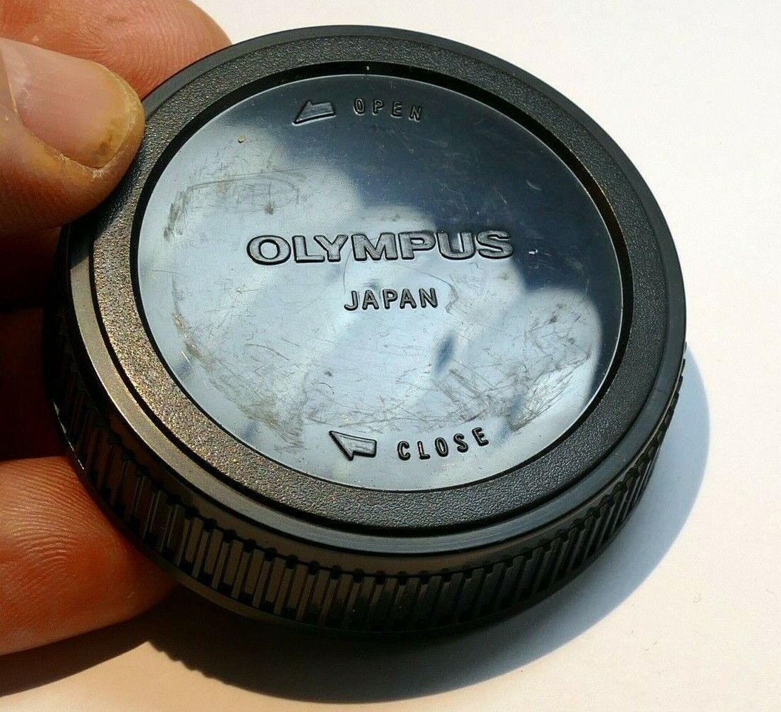 Olympus OM Rear lens Cap cover for OM 50mm f1.8 f1.4 lenses - genuine OEM