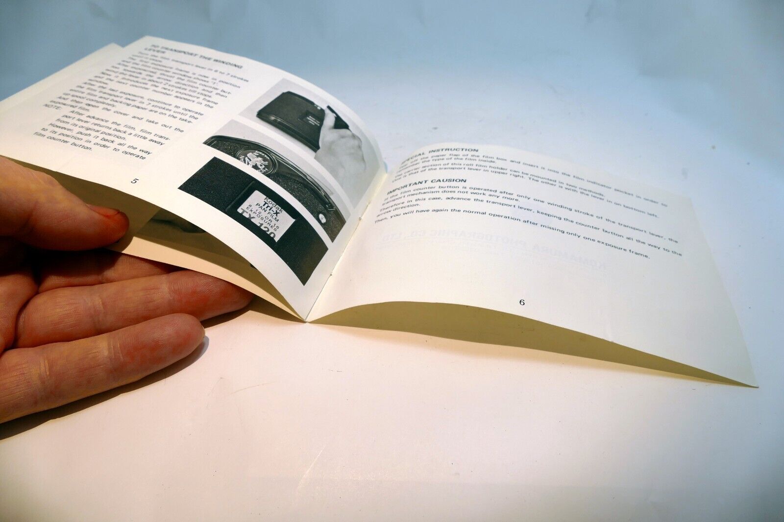 Horseman Roll Film Holder 120 adapter Guide Instruction Owner Manual English E