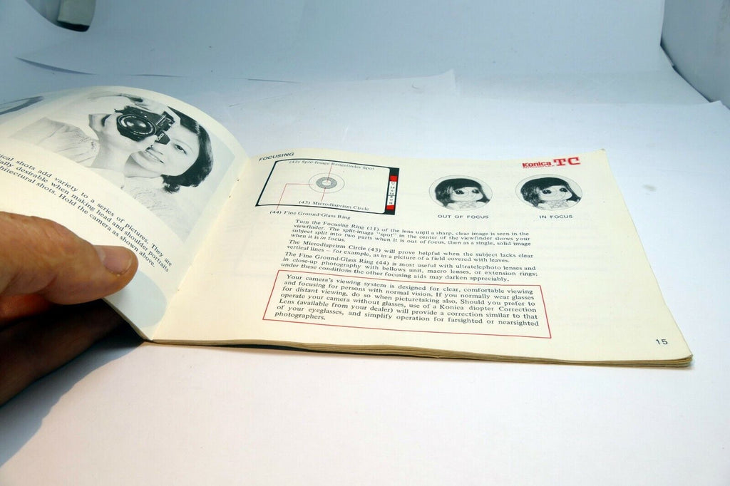 Konica Autoreflex TC Camera Guide Instruction Manual English EN 1976