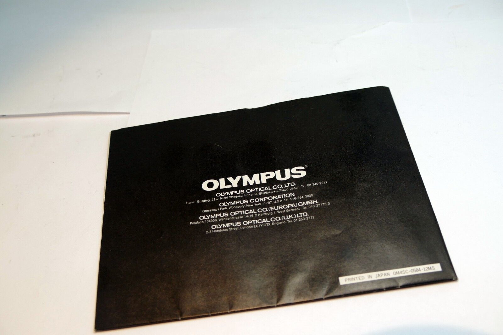 Olympus OM System  chart lens accessory guide brochure