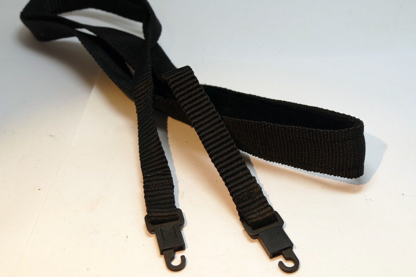 Camera Neck Strap Black snap on type with plastic hooks
