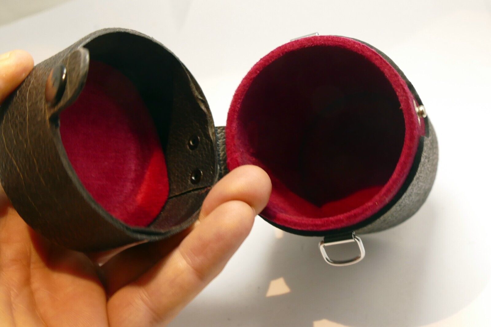 Pentax Takumar SMC hard Lens Case for  135mm f3.5 Silver M42 - vintage