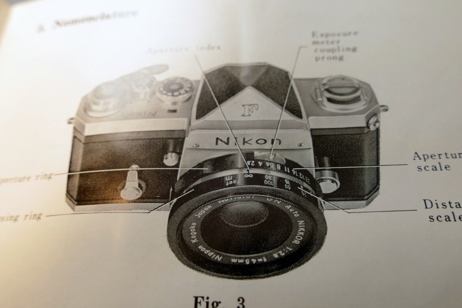 Nikon GN Nikkor 45mm f2.8 F LENS Instruction Guide Manual 1969