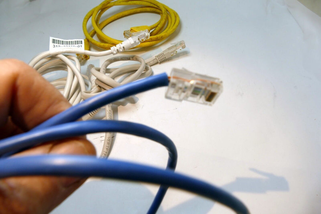 CAT5 Ethernet Patch Cable RJ-45 Internet Cord pack of 4 lot  4-6 feet long