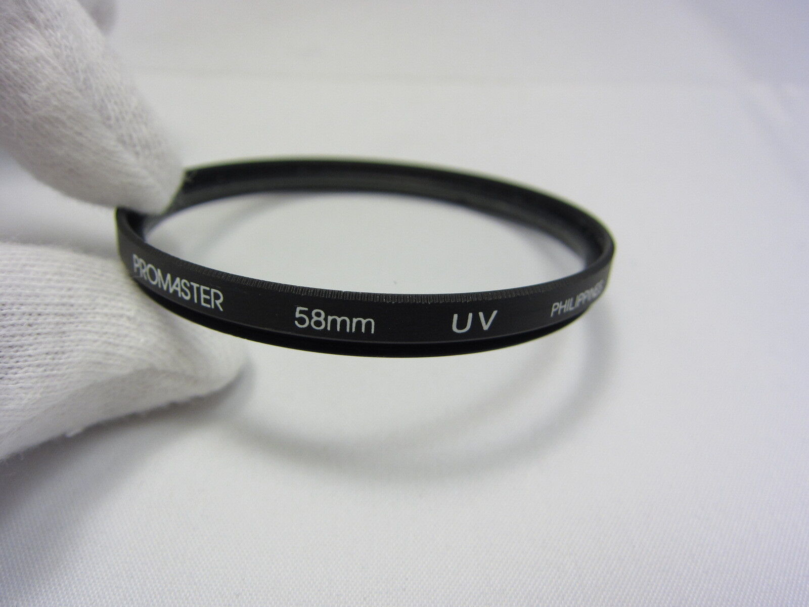 Used PROMASTER 58mm UV Lens Filter Glass Made in PHILIPPINES 6406009