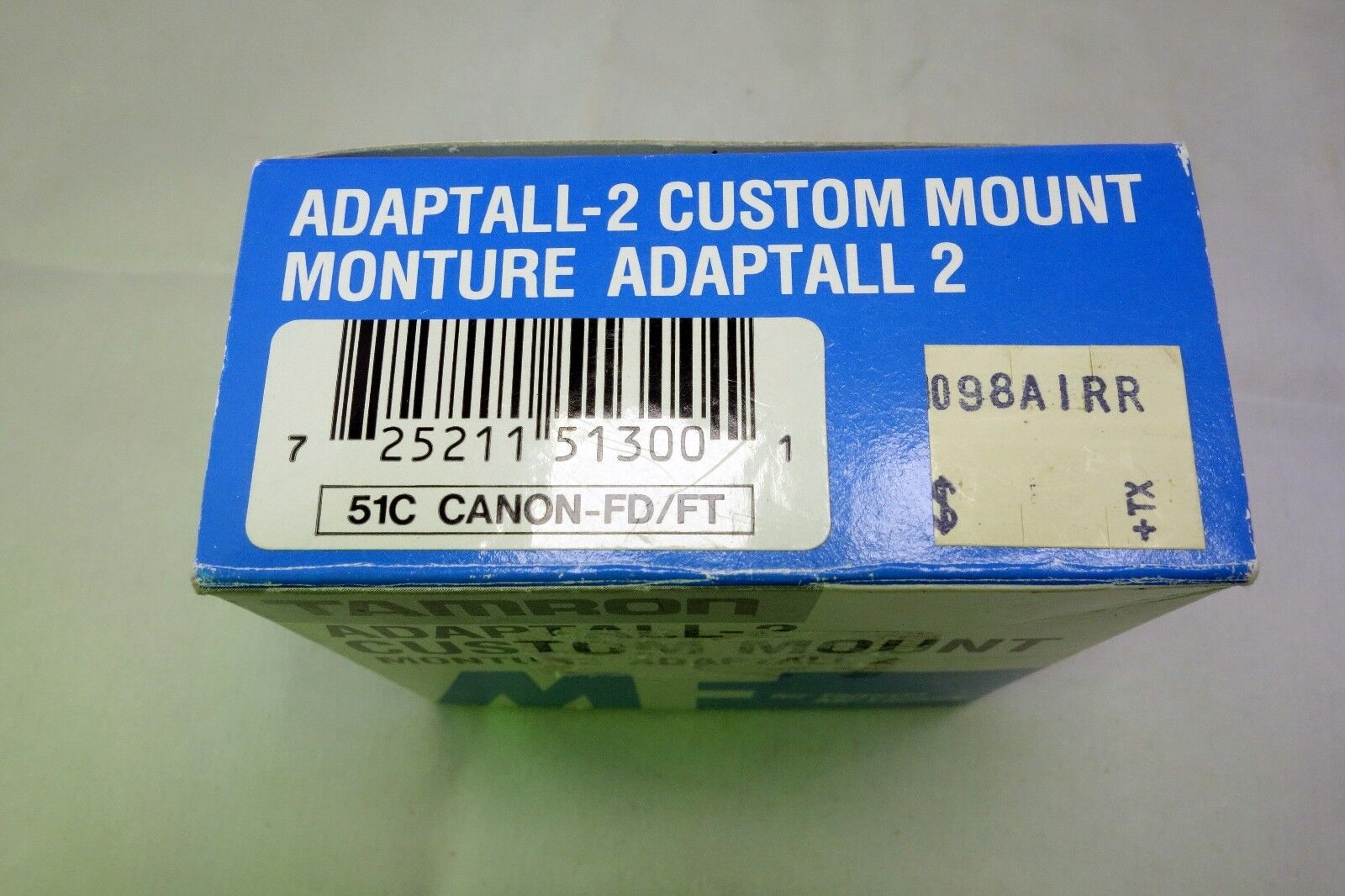 ADAPTALL 2  LENS Adapter for Canon FD/FT 51C manual focus lenses Genuine Tamron