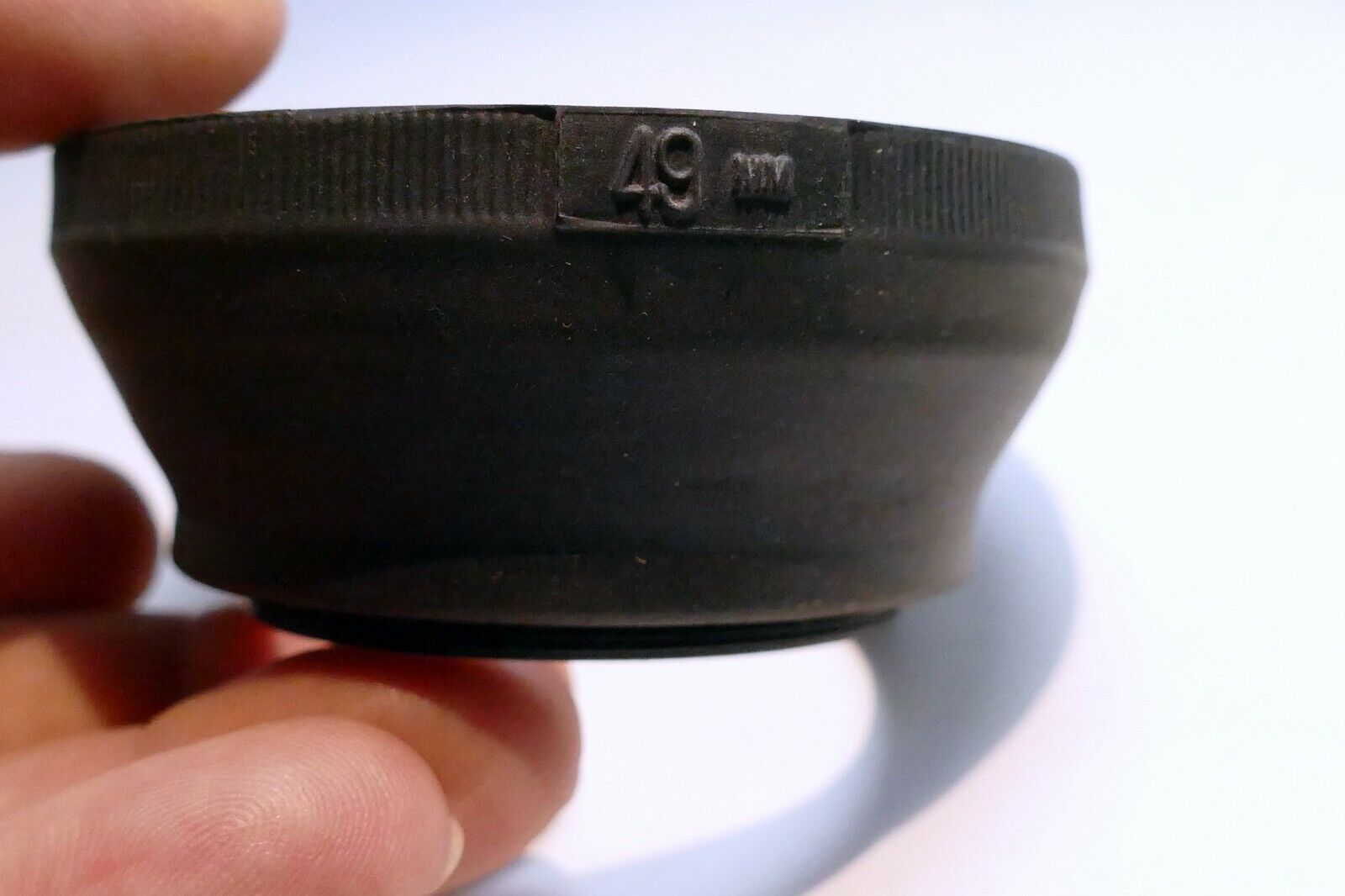 49mm rubber lens hood shade for medium telephoto 85mm 100mm  lenses