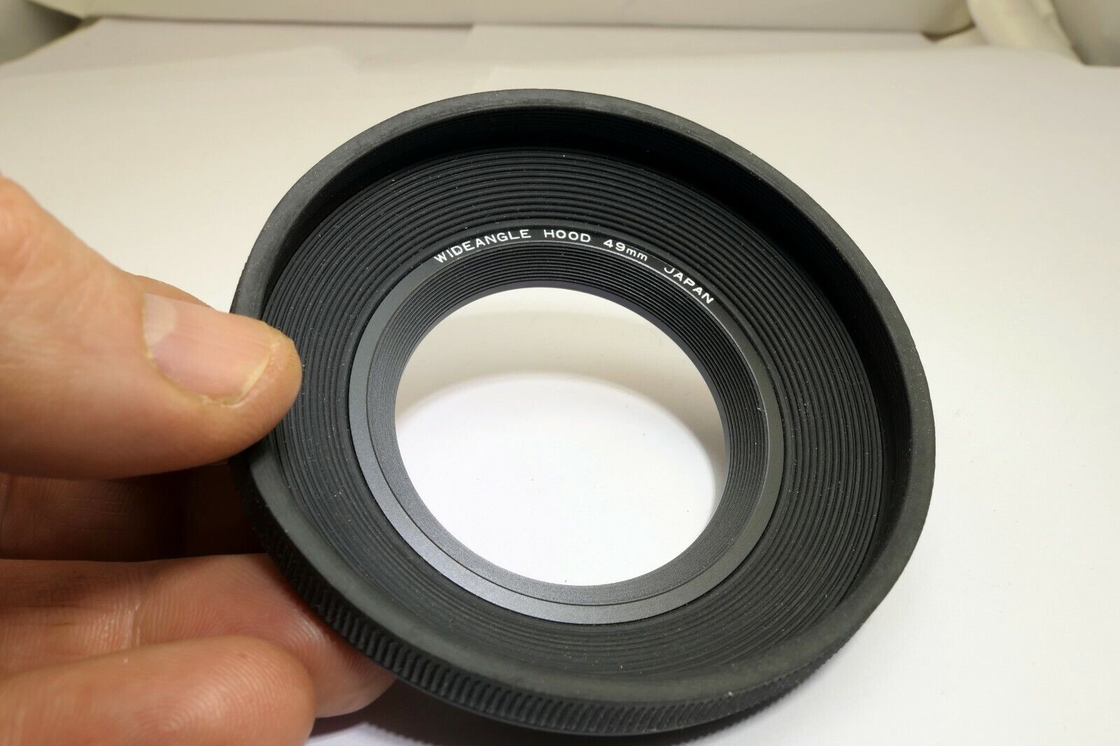 Vivitar 49mm Lens Hood Shade Rubber double threaded wide angle
