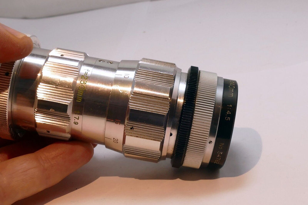 SPECTRA DUO-FOCUS 140mm f4.5 Lens for Exakta Mount 230mm f7.9 telephoto