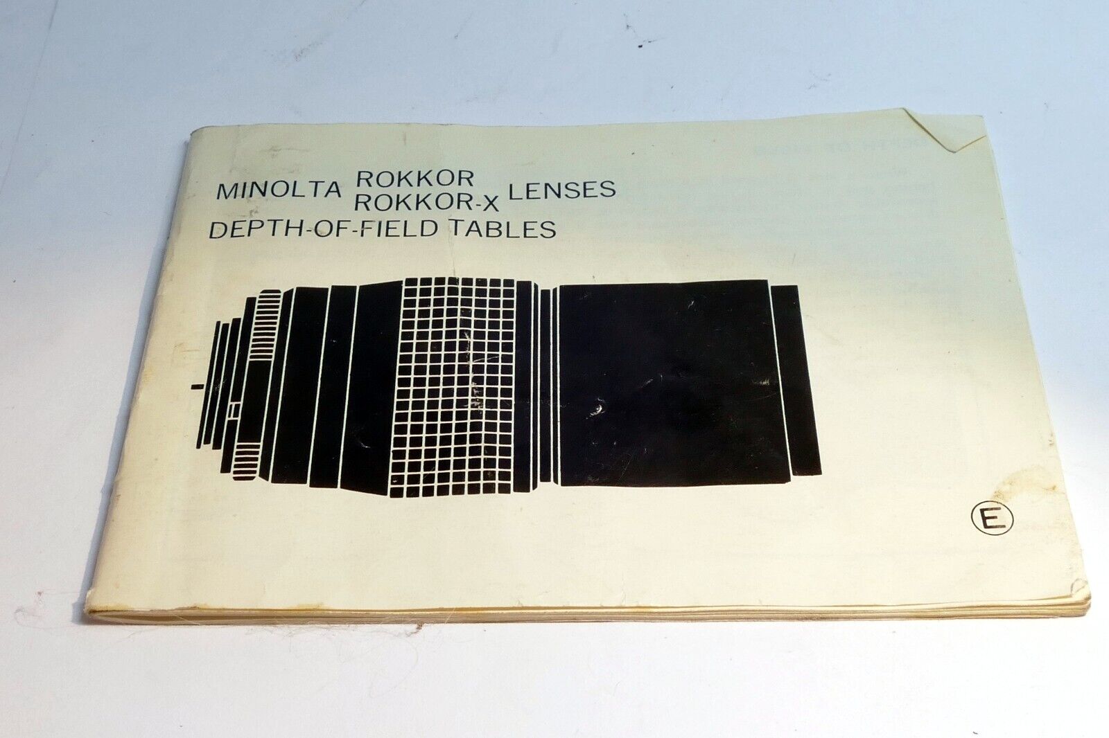 Minolta Rokkor - X Lenses Depth-Of-Field Tables 7.5mm 17mm 16mm English