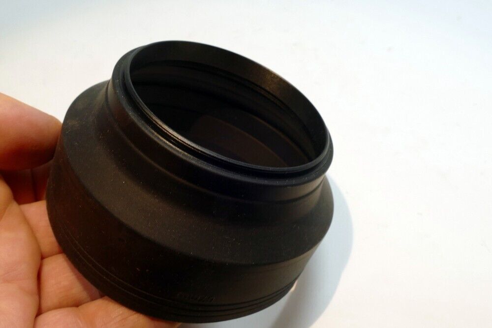 67mm Rubber Lens Hood Shade threaded 3- way telephoto wide angle
