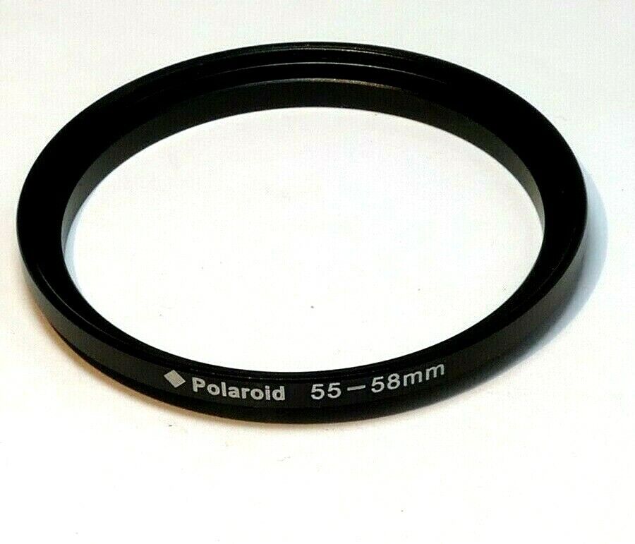 Polaroid 55mm to 58mm ring Metal adapter threaded step-up