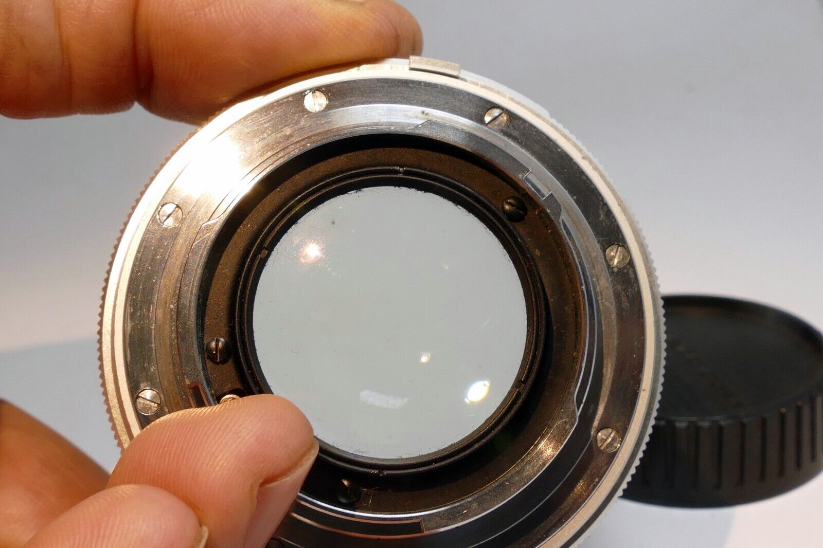 Minolta  58mm f1.4 Lens manual focus MC Rokkor-PF  w/ fungus AS IS PARTS