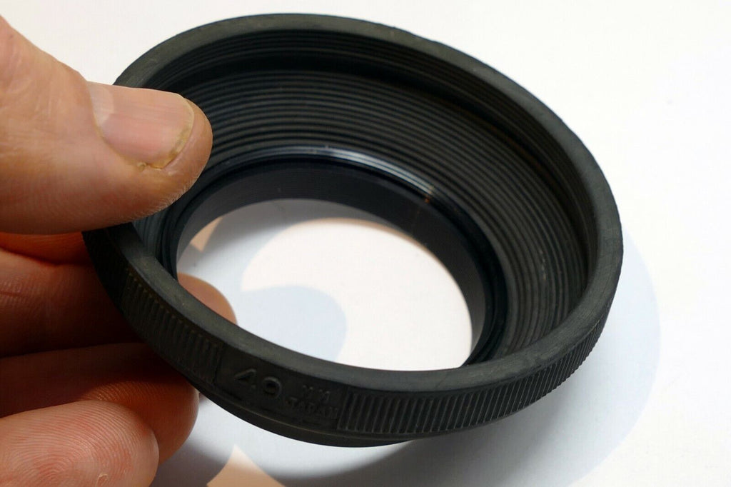 49mm Rubber Collapsible Lens Hood Shade screw in for 50mm f1.7 f1.8 normal
