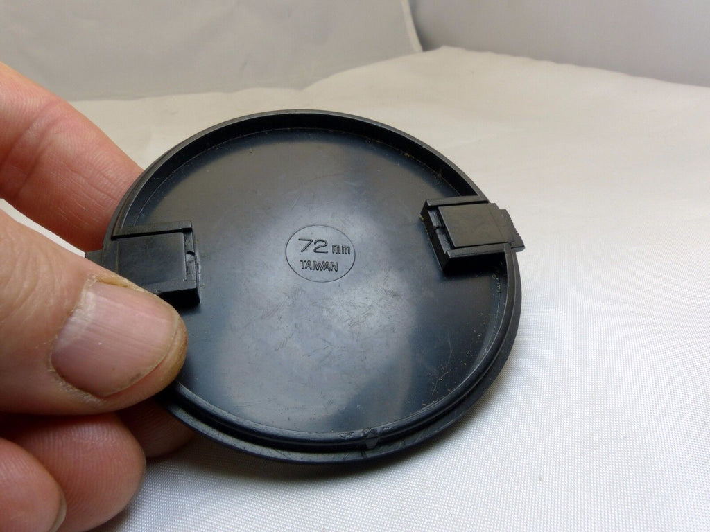 72mm Front lens cap cover snap on type plastic black  9220004