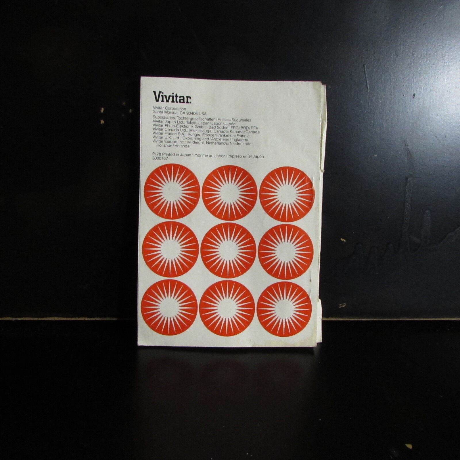Vivitar Automatic Electronic Flash Model 283 Owner Guide  Manual O402020