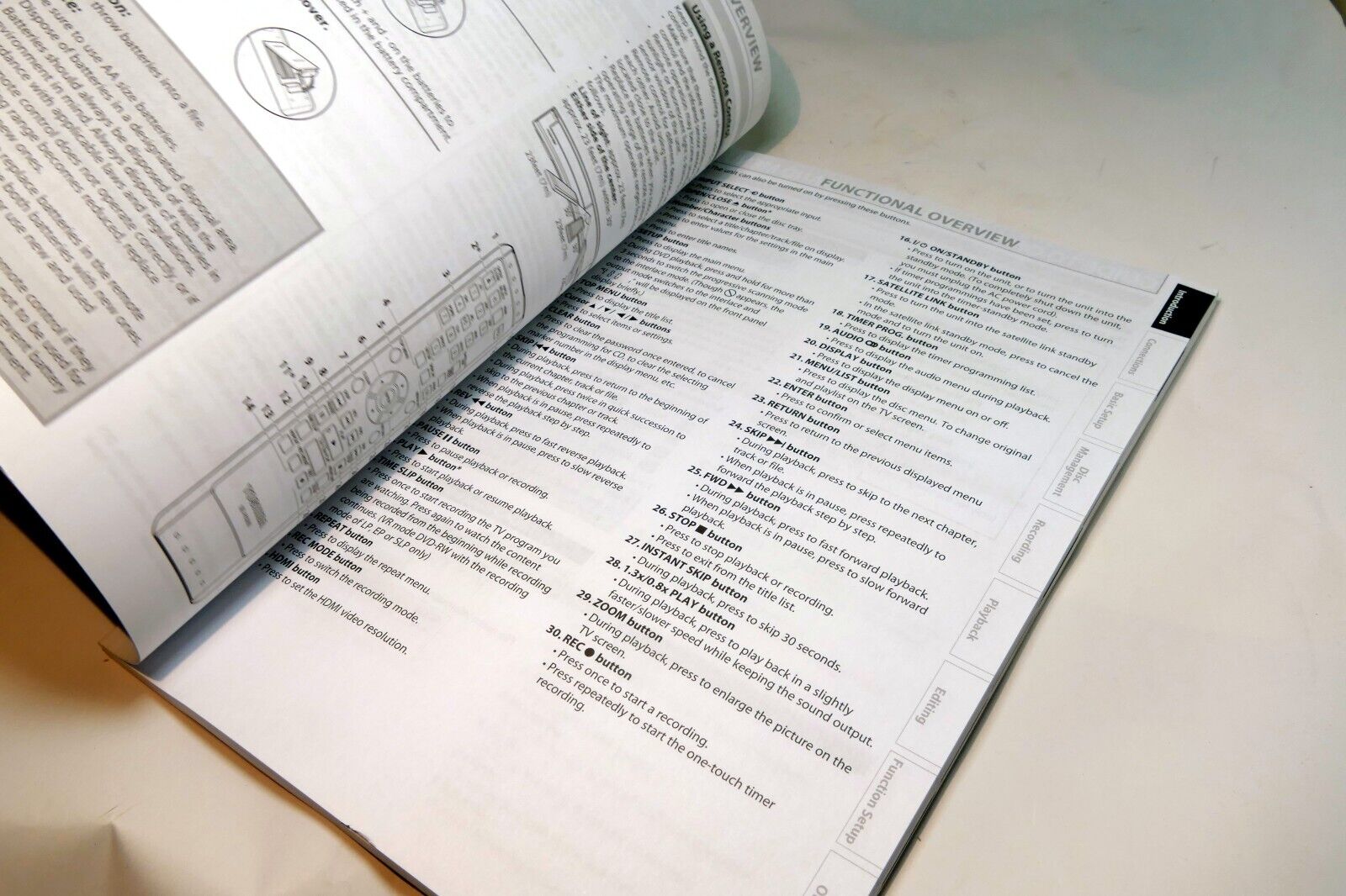 Manual Instruction Guide for Toshiba DVD Video recorder DR430KU