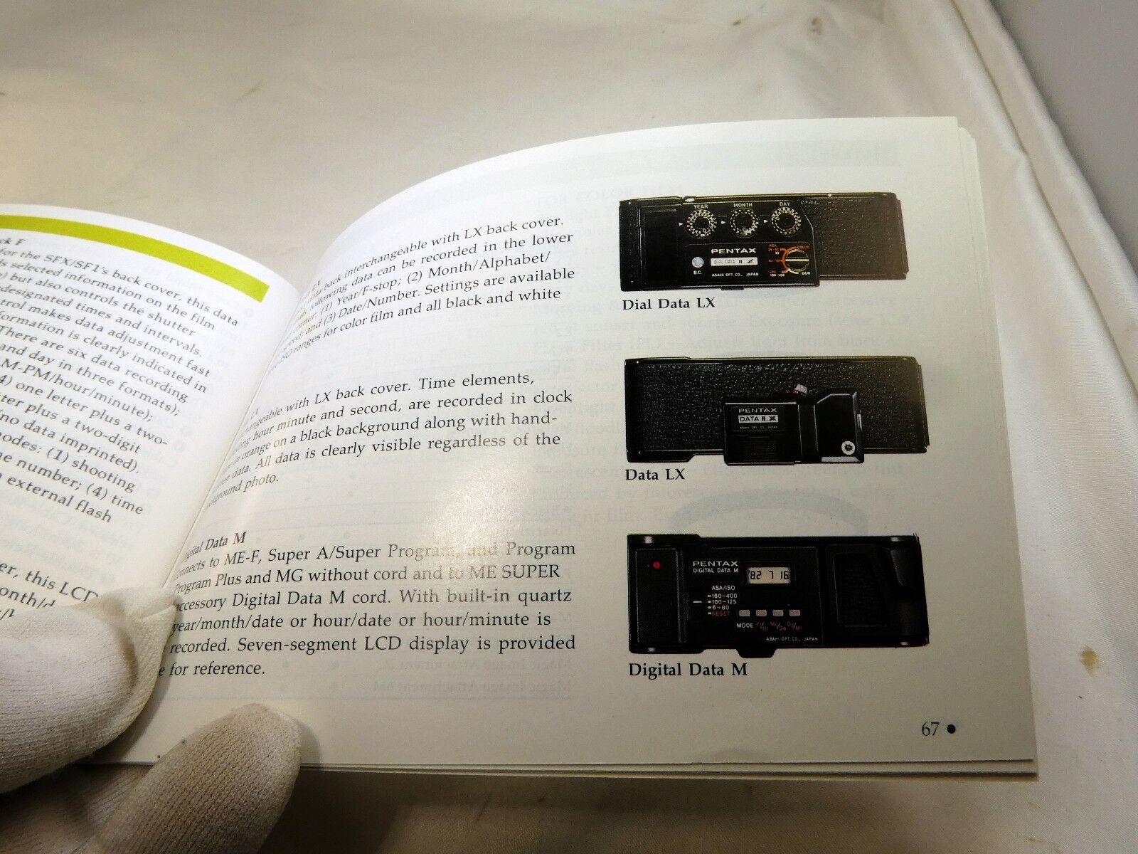 Pentax Lenses Flashes and Accessories List Brochure Guide 1987 AF cameras englis
