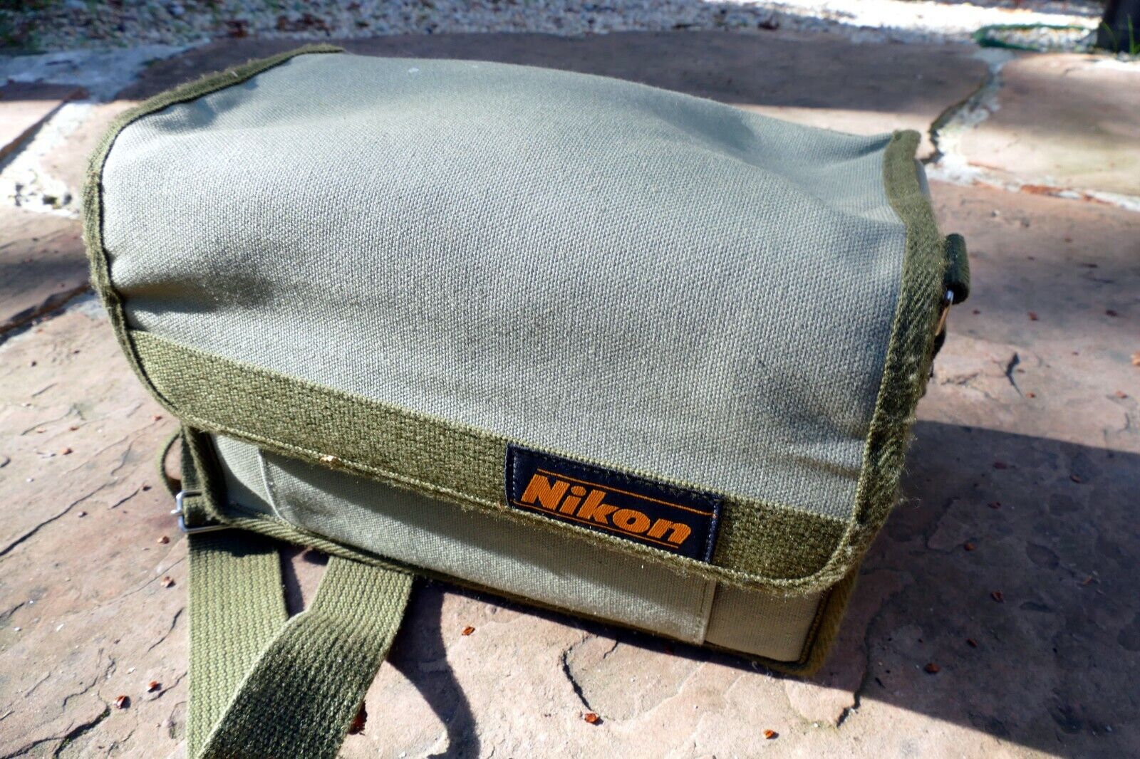 Nikon ME FG camera Case vintage Genuine OEM canvas green khaki