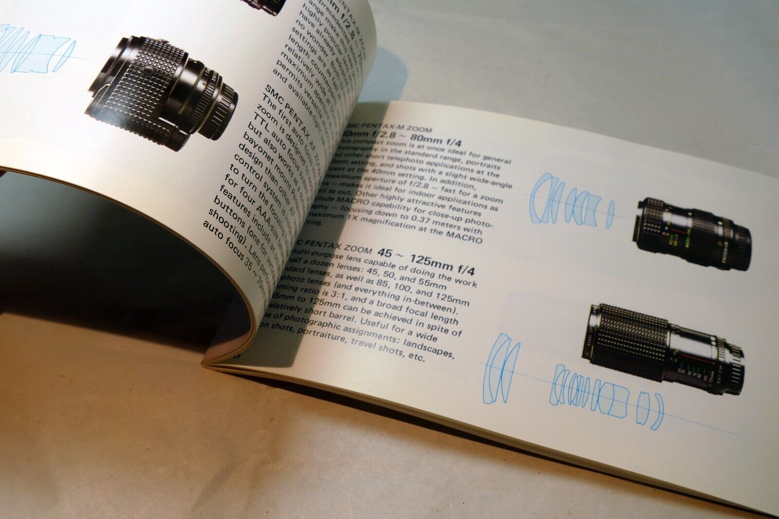 Pentax Lenses & Accessories System Information Guide 1984 PK Booklet MX LX