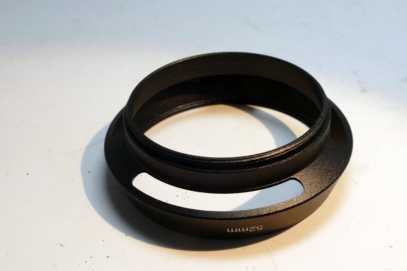 52mm Metal Lens hood shade double threaded screw in front 58mm vented telephoto
