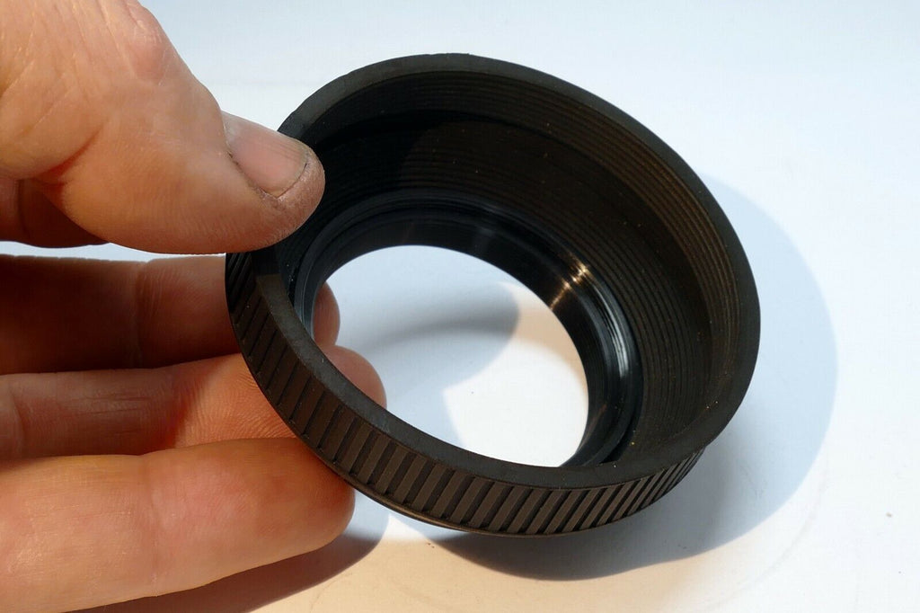 46mm screw in  Rubber Lens Hood Shade collapsible for telephoto 50mm 85mm lenses
