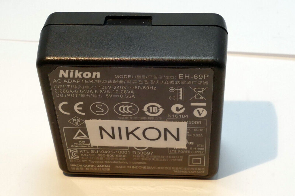 Nikon EH-69P AC battery charger adapter for Coolpix cameras OEM missing USB cabl