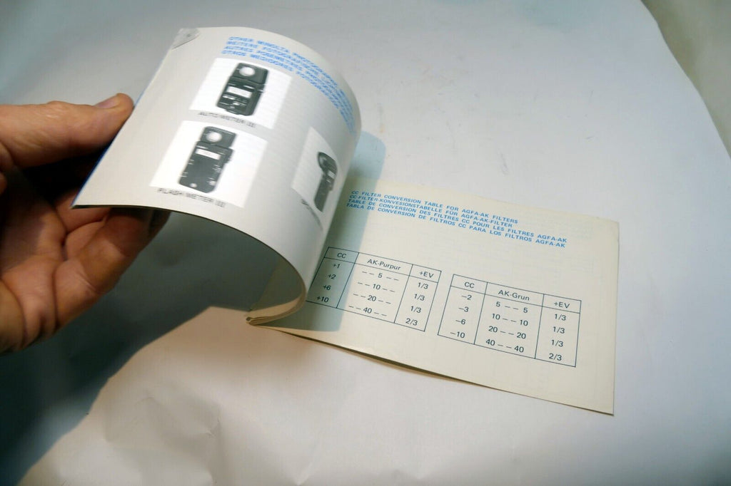 Minolta Color meter II Owner's manual  Instruction Guide E English Fr ES Gr