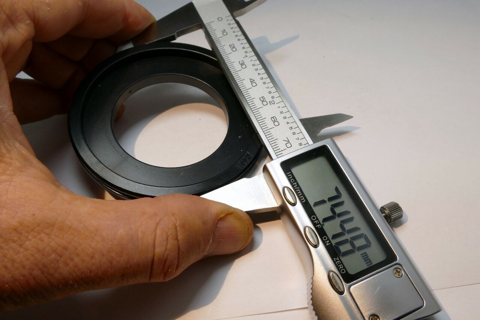 49mm to 75mm OD Plastic filter holder adapter ring step-up
