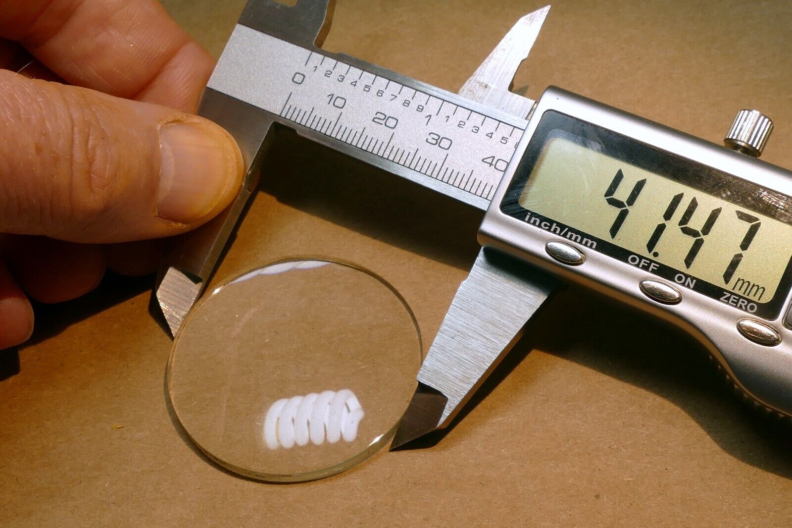 1.62" Diameter 0.2" thick Optical Glass Convex for microscope