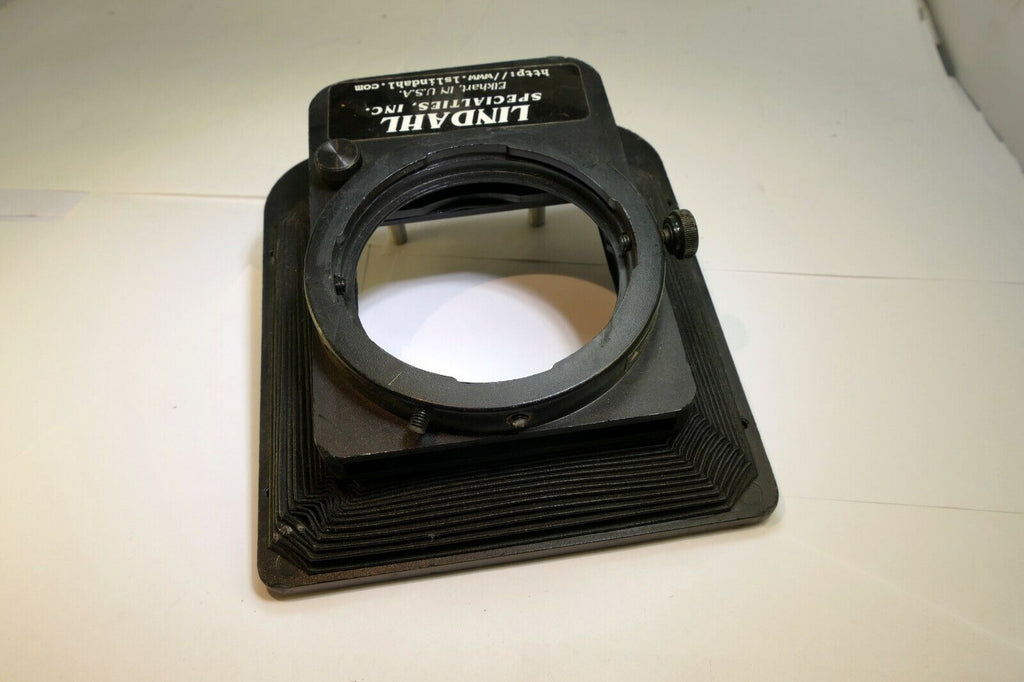 Lindahl Bellows lens Hood 31.1320 Bell-O-Shade Single 3X3 filter slot - AS IS