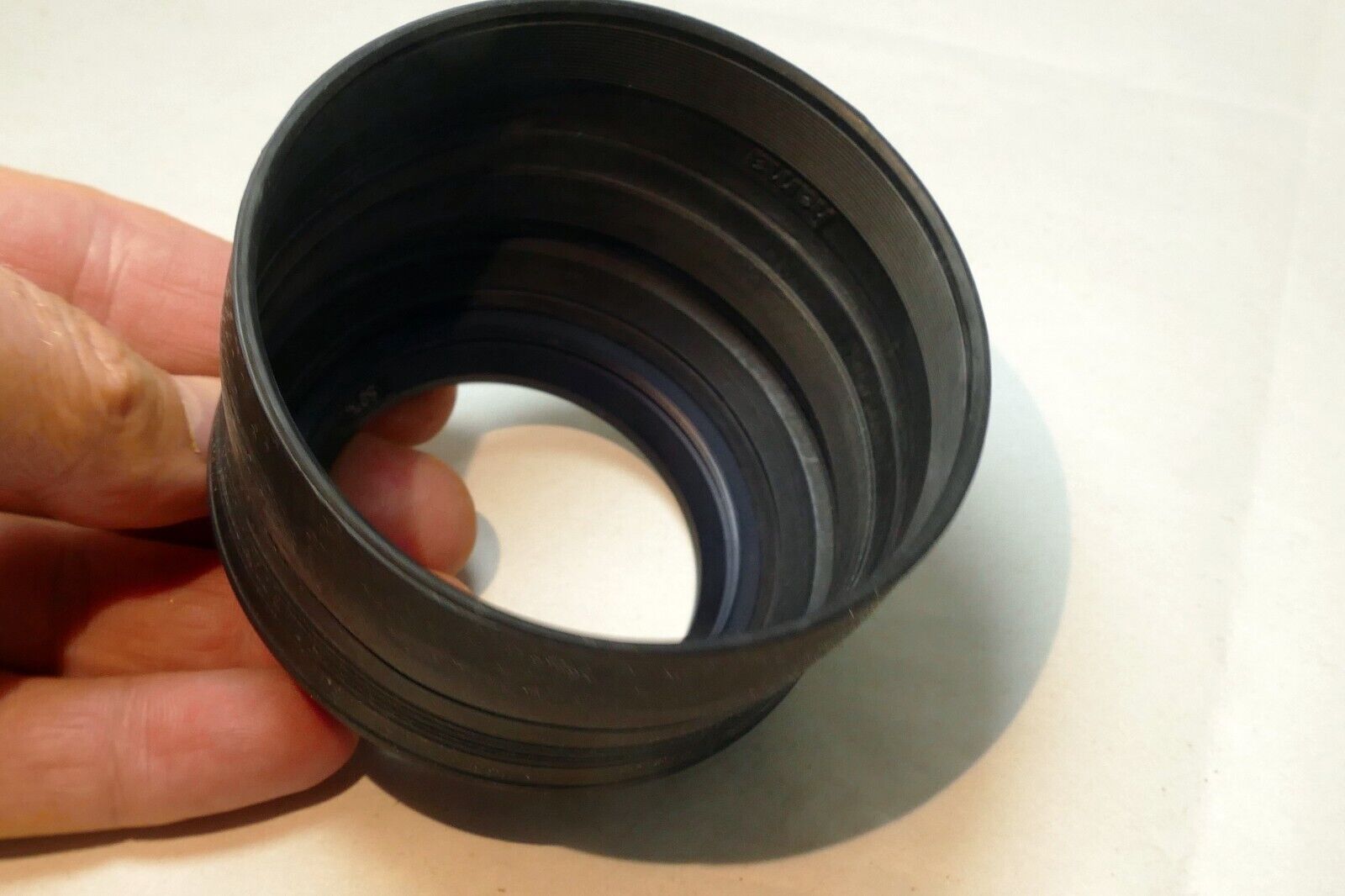 Hama 3-Way collapsible 52mm Rubber Lens Hood Shade for Telephoto