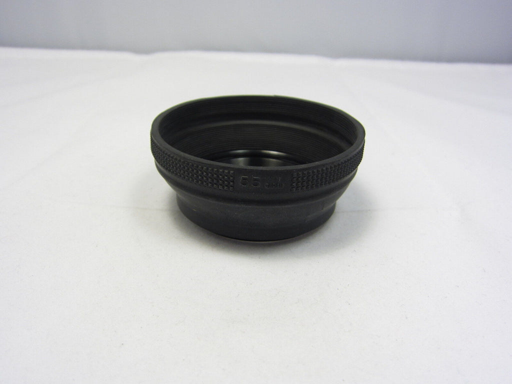 Used Unknown Brand 55mm Collapsible Rubber Lens Hood Made in Japan N102039