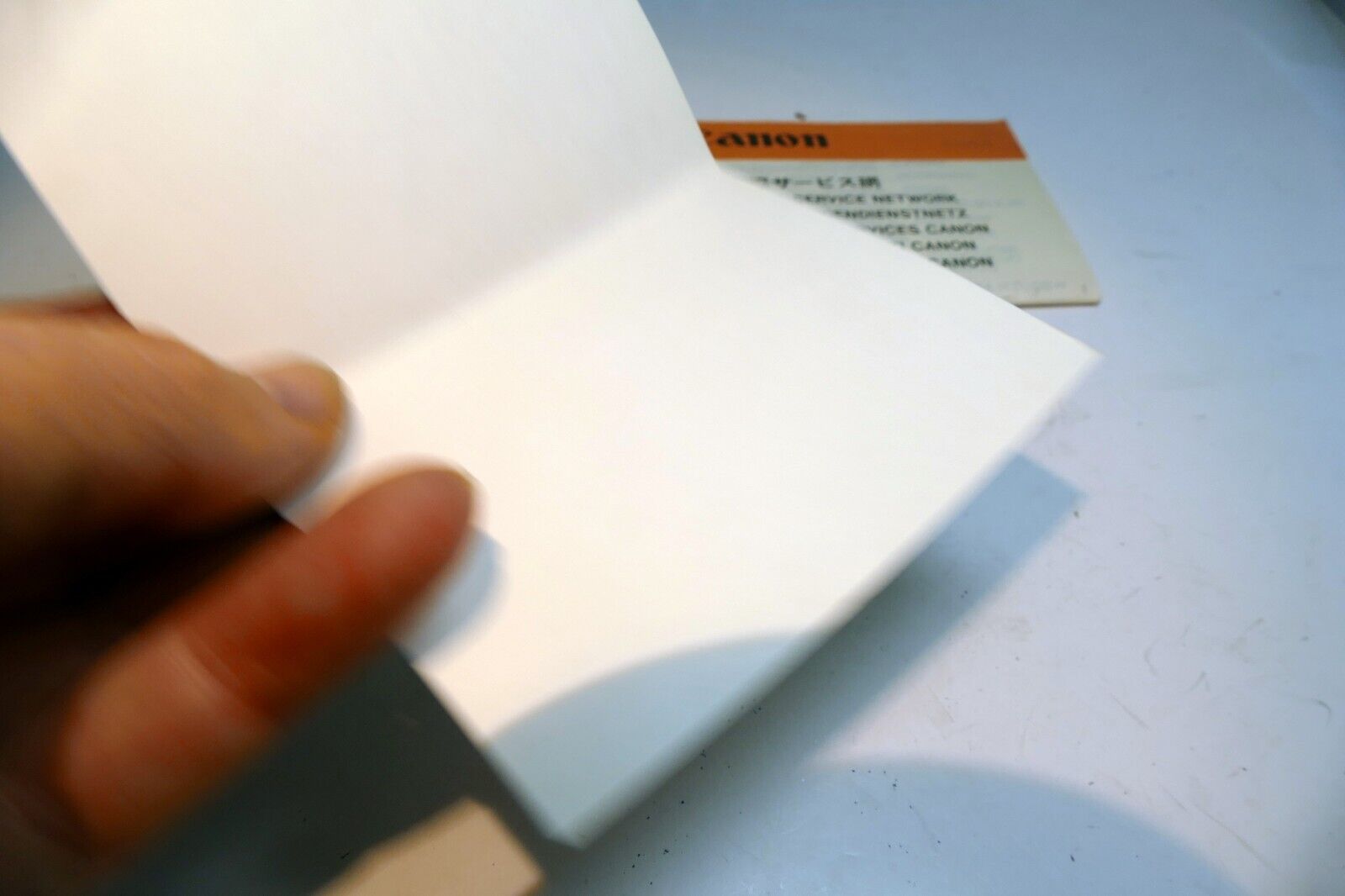 Canon speedlight 188A flash warranty information brochure card - vintage
