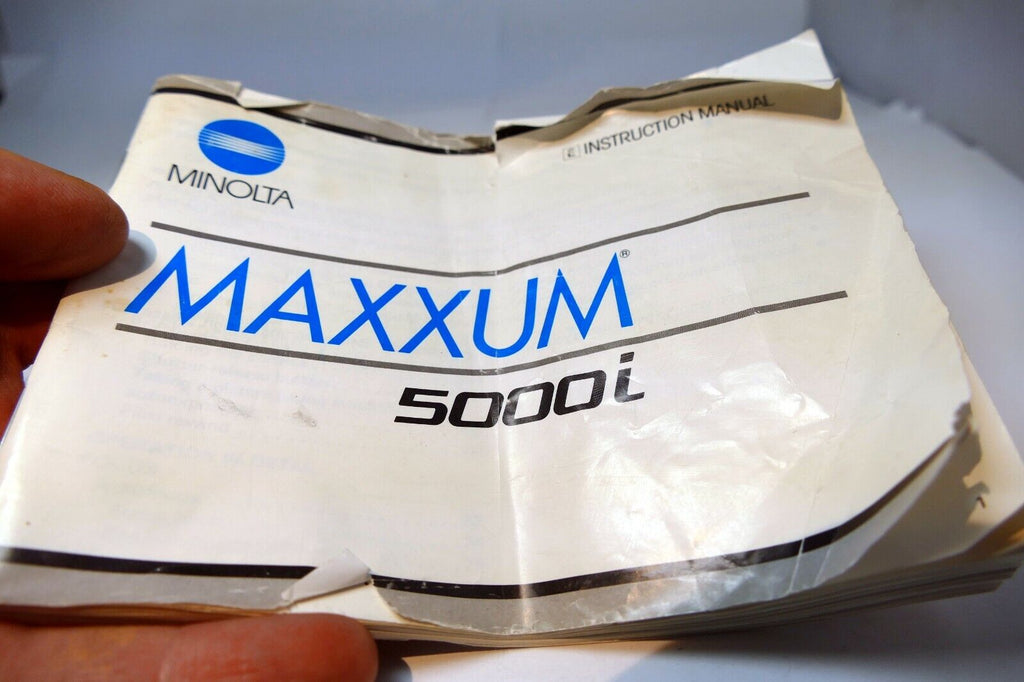 Minolta Maxxum 5000i Camera Guide Owners Manual  English EN