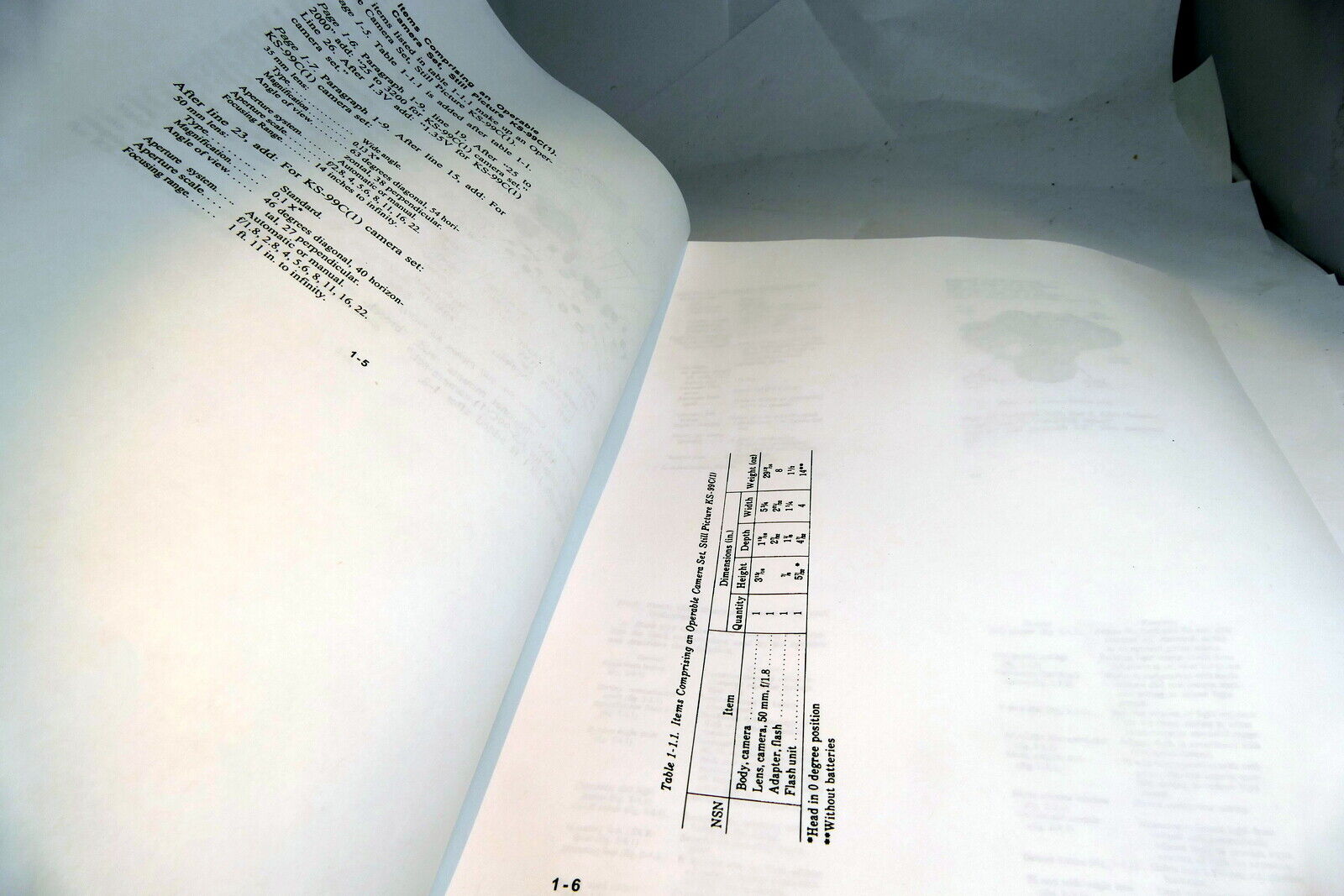 KS-99C F1 camera Operator's Technical Instructions manual Guide Dept. Army 1975