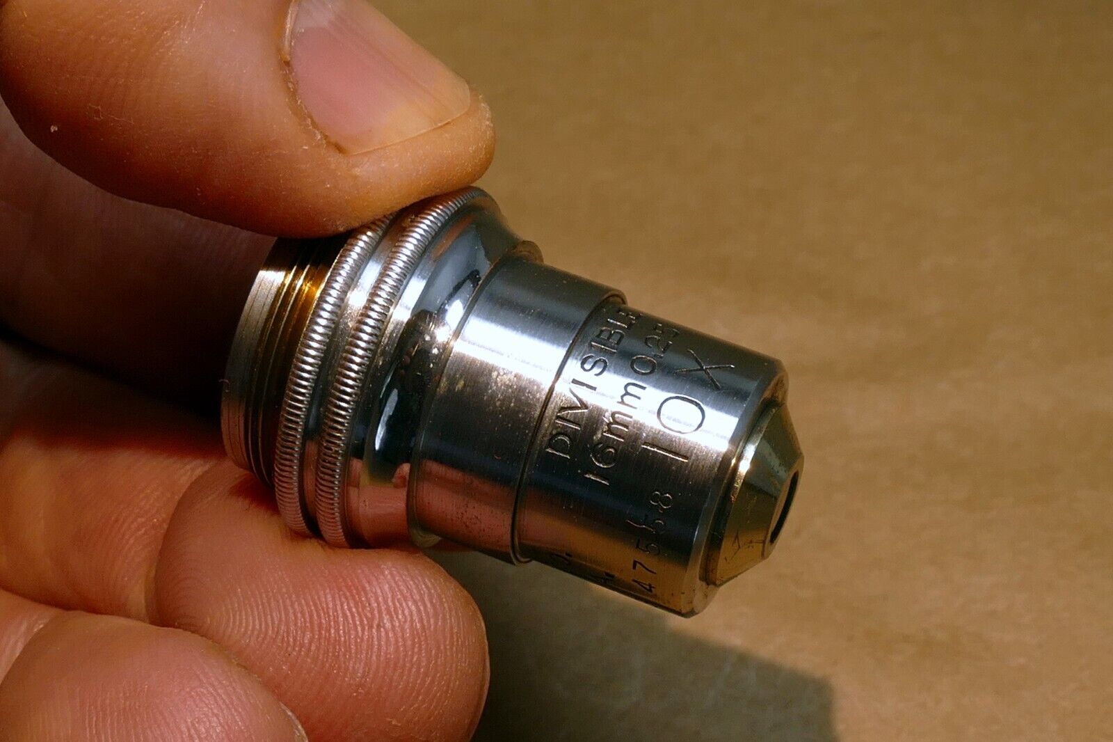 Bausch Lomb 10X 16mm 0.25 Divisible Microscope Objective Rochester NY