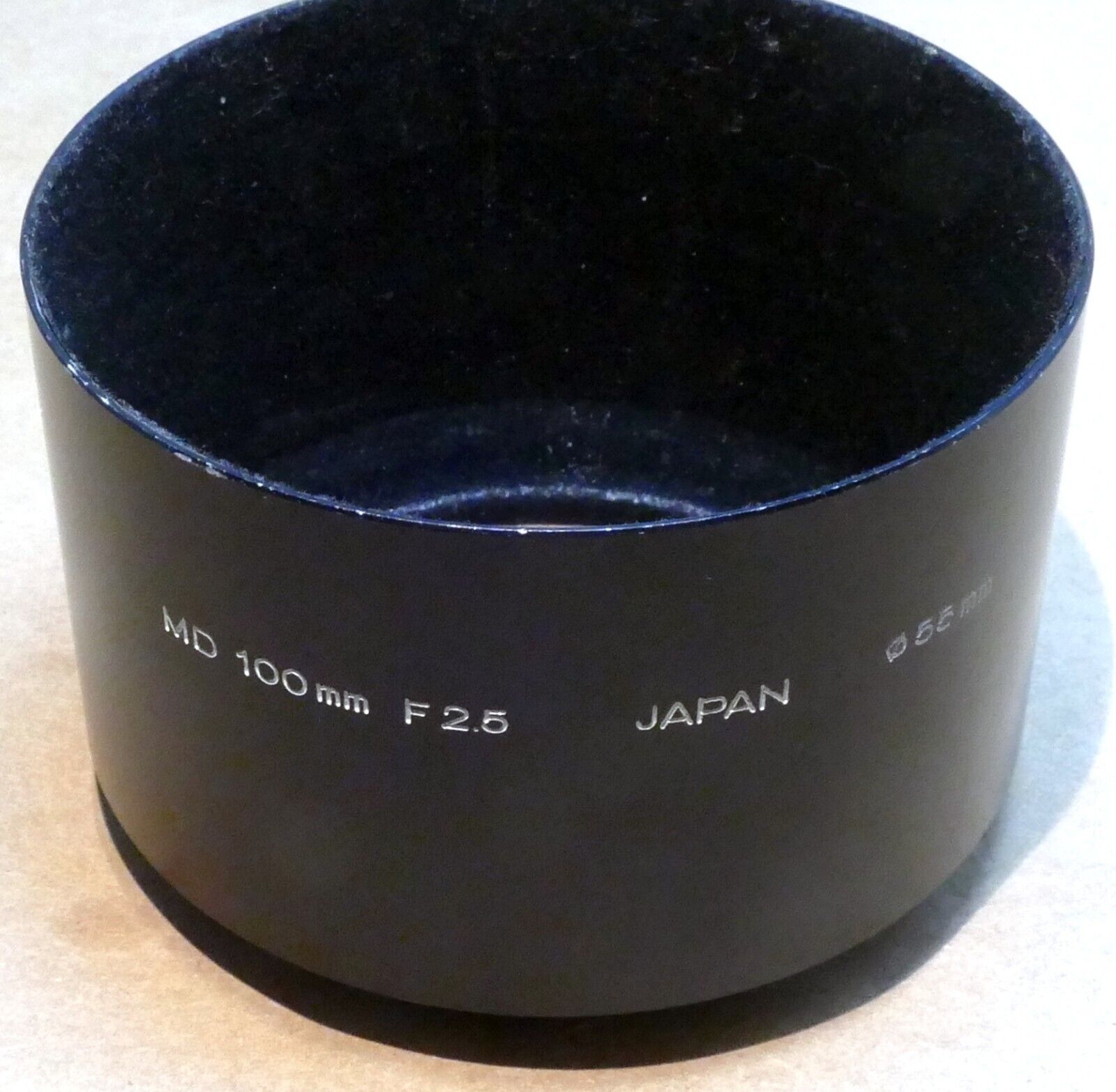55mm Minolta Lens Hood Shade For MD 100mm f2.5 - Genuine OEM Rokkor PF