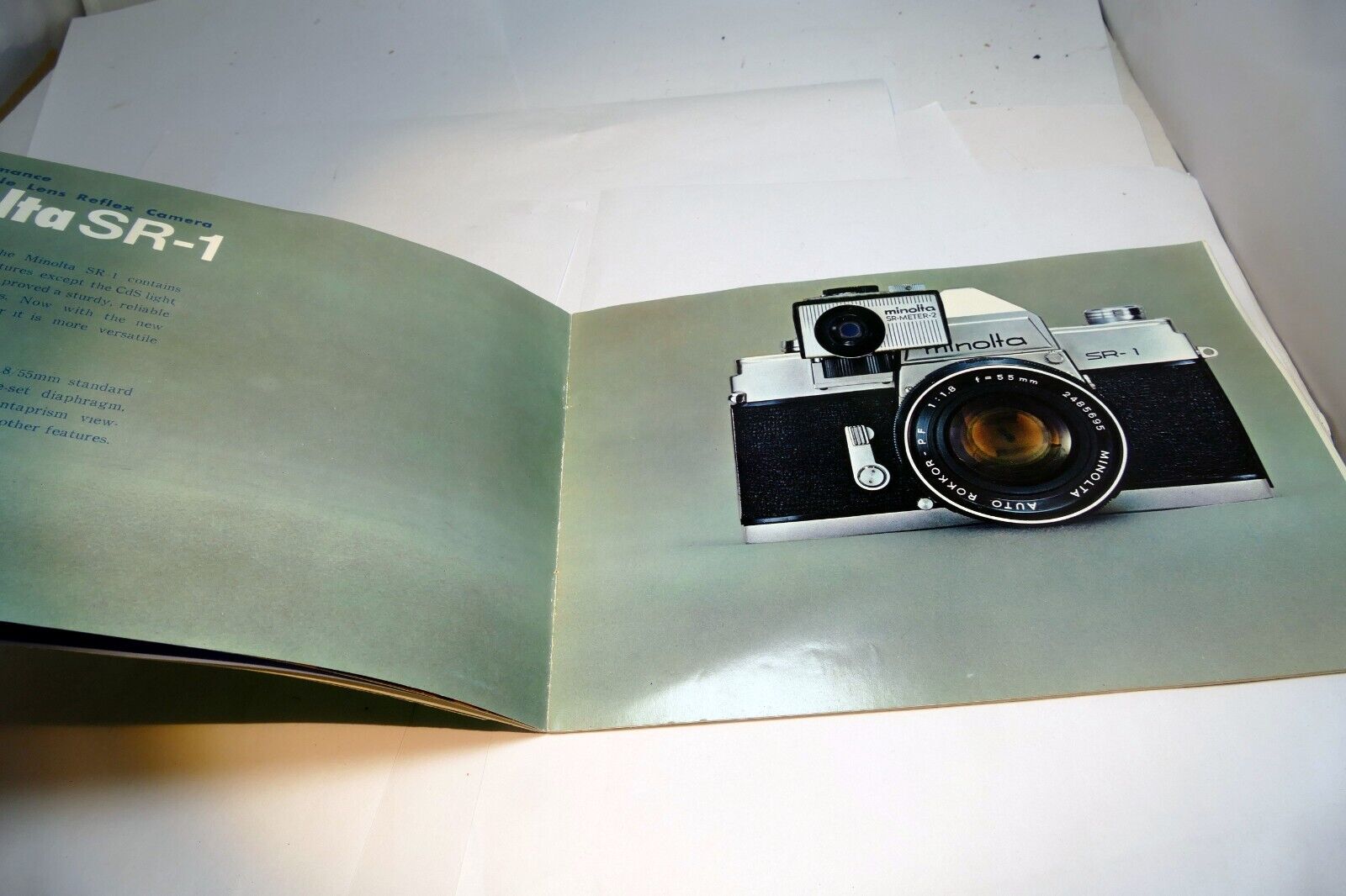 Minolta SR-7 SR-1 Camera Brochure Guide