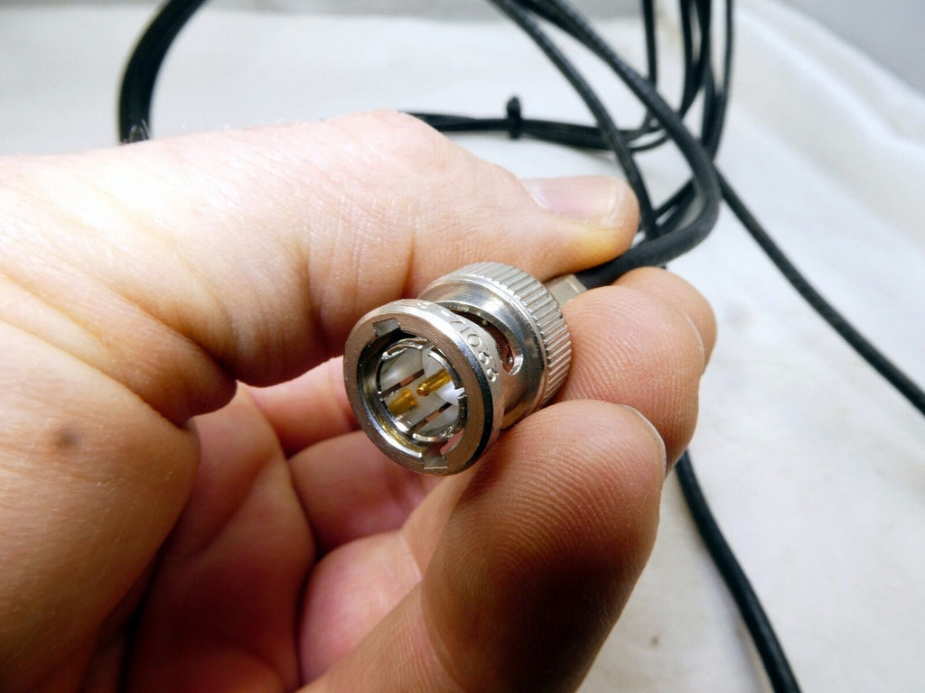 Amphenol 31-71033 BNC MALE to MALE plug jumper pigtail video cable Coaxial 3-5 '