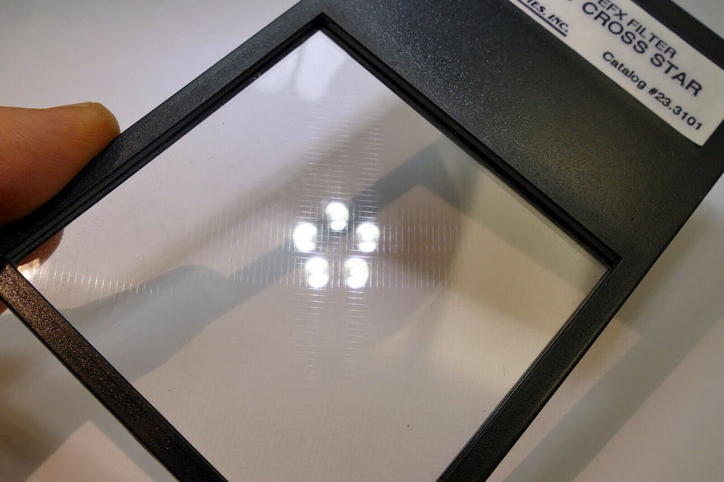 Lindahl 4-Point Cross Star CS Lens Filter drop in square 3X3" 23-3101
