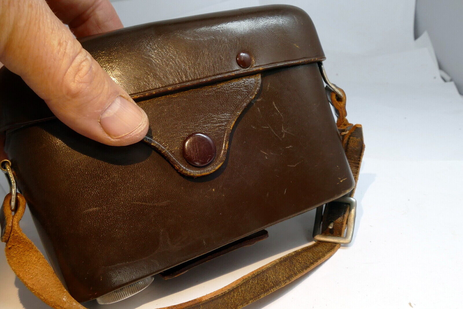 Taron Leather case for 35 camera with Tomioka Lausar 4.5cm f2.8 Lens Rangefinder