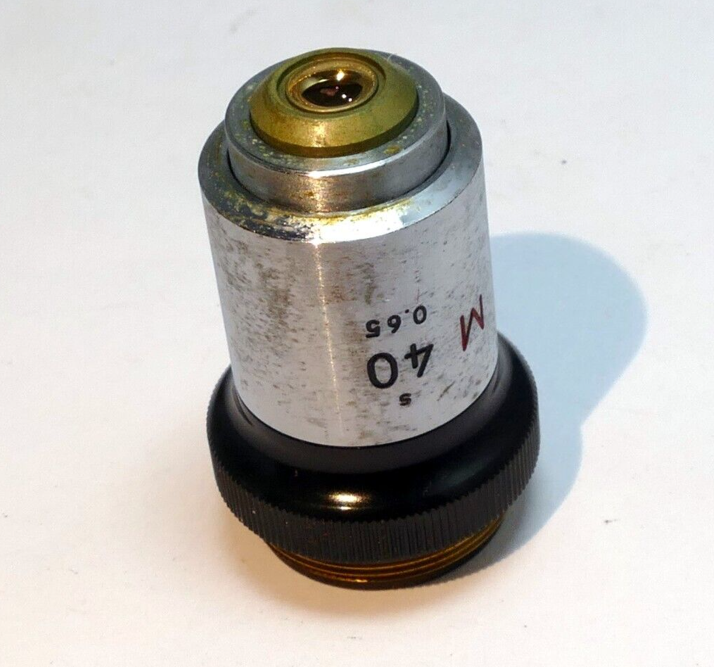 Nikon M 40 / 0.65  Microscope Objective Lens - works good Genuine