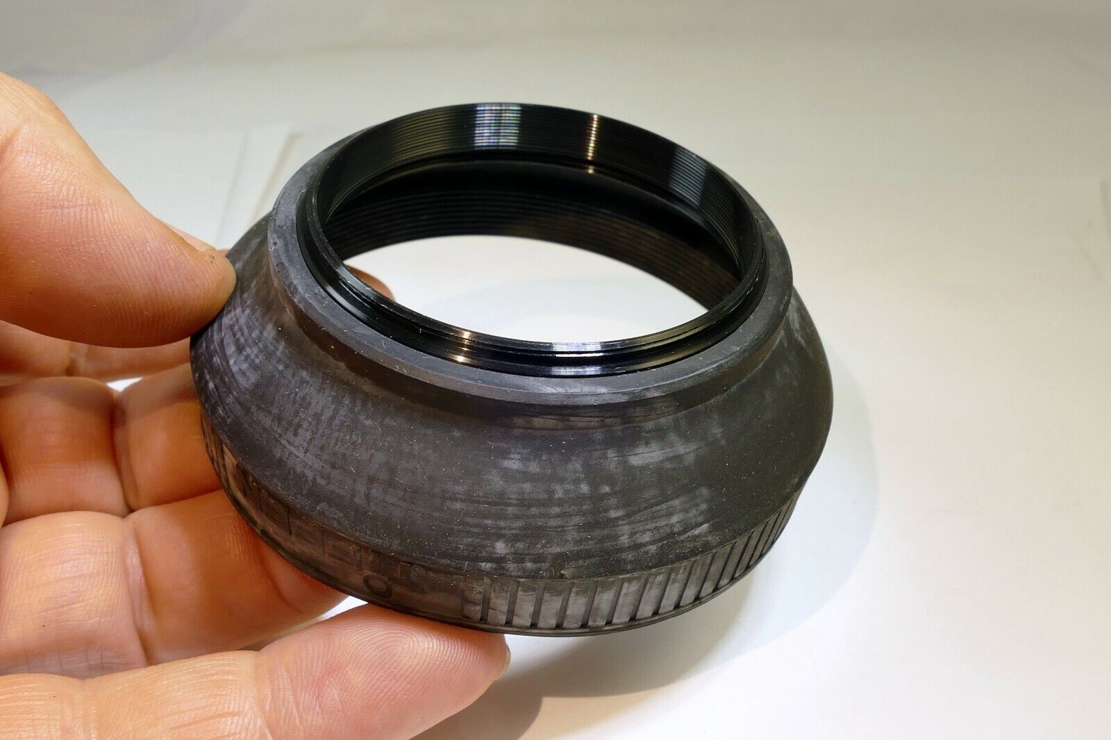 Tiffen 55mm Lens Rubber collapsible Hood shade vintage