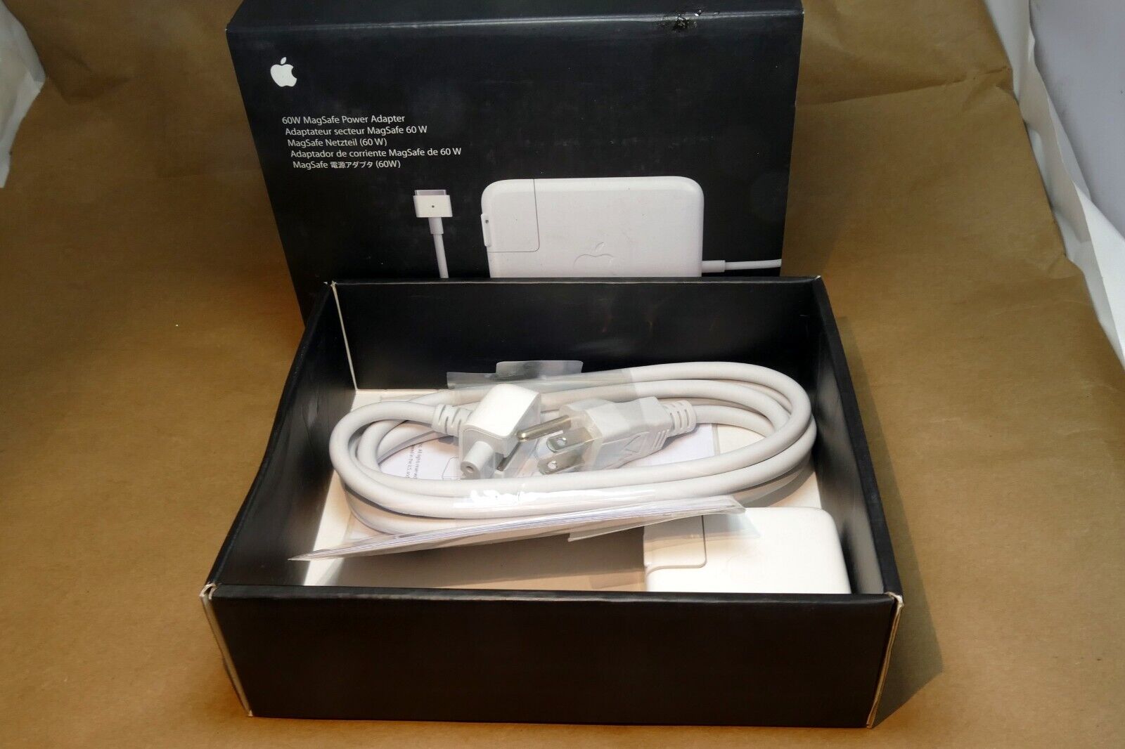 Apple 60W MagSafe Power Adapter for MacBook, Model A1344, Black Box (B3)