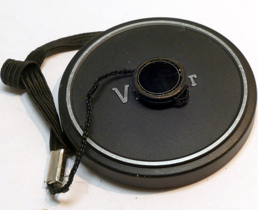 55mm Slip on Front Lens Cap Metal with keeper string  for Vivitar