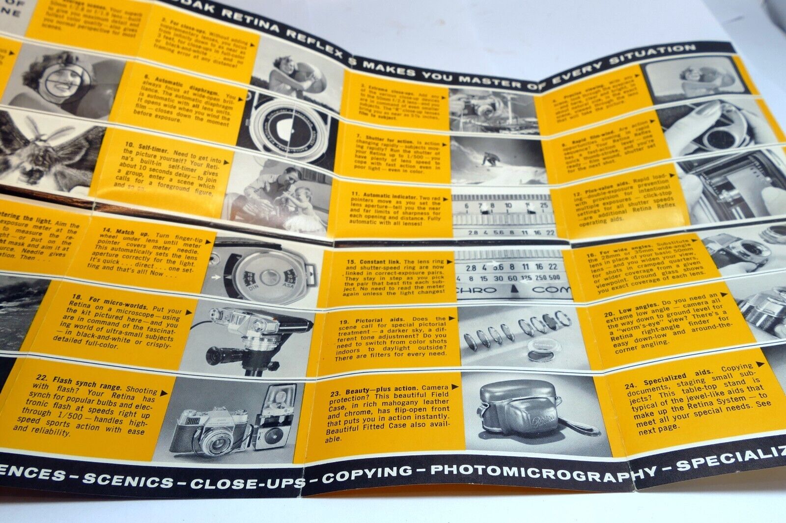 Sales Brochure for Kodak Retina S camera Reflex 1960  English advertisement
