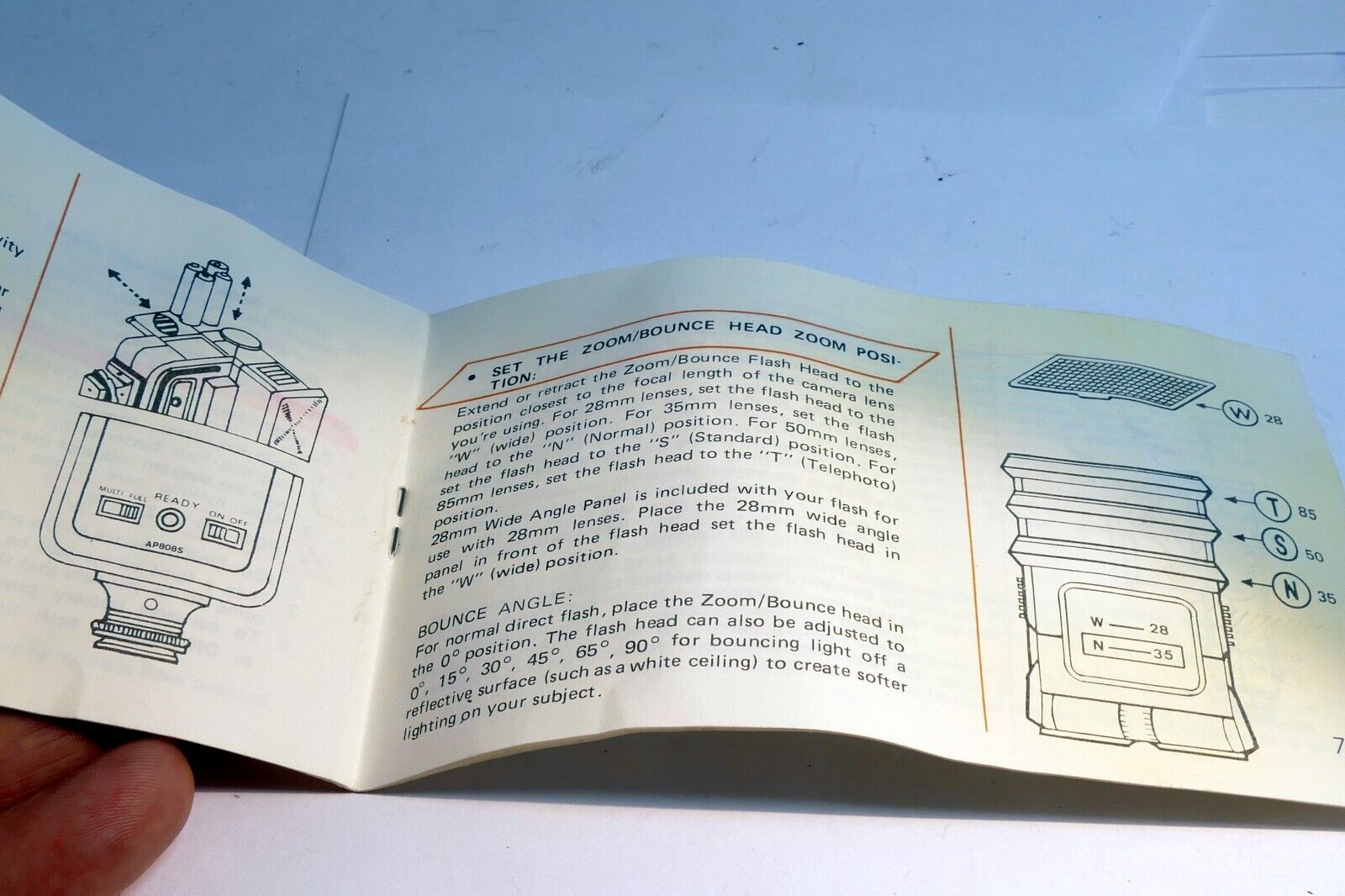Bounce Zoom Head Electronic flash guide manual